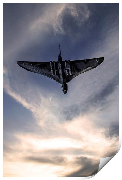 Vulcan Bomber Print by J Biggadike