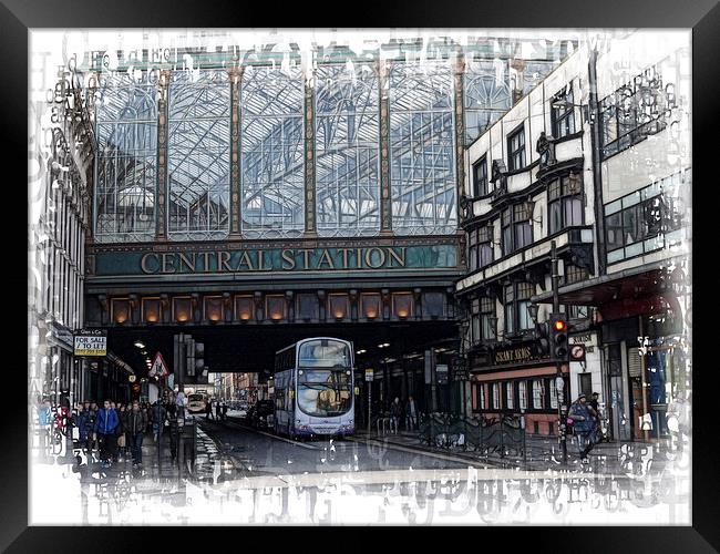 Central Station Glasgow Framed Print by Fiona Messenger