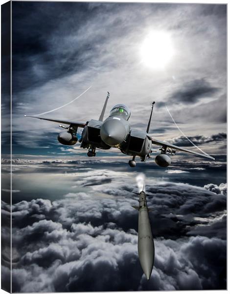 F-15E Strike Eagle Fox3 Canvas Print by P H