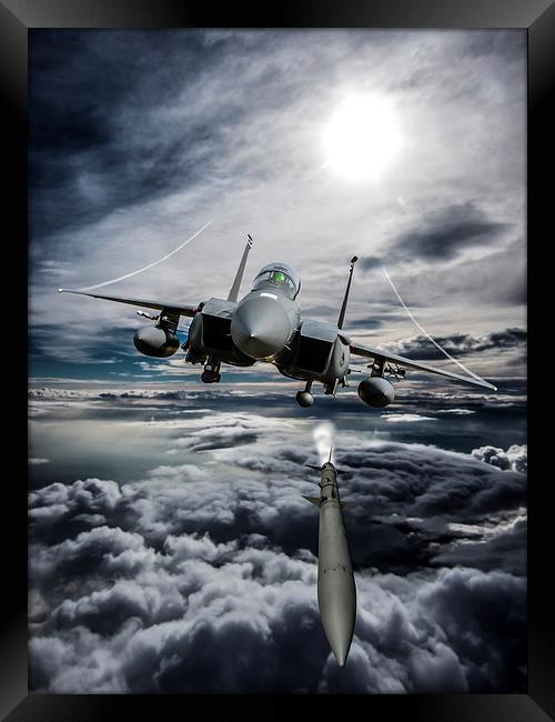 F-15E Strike Eagle Fox3 Framed Print by P H
