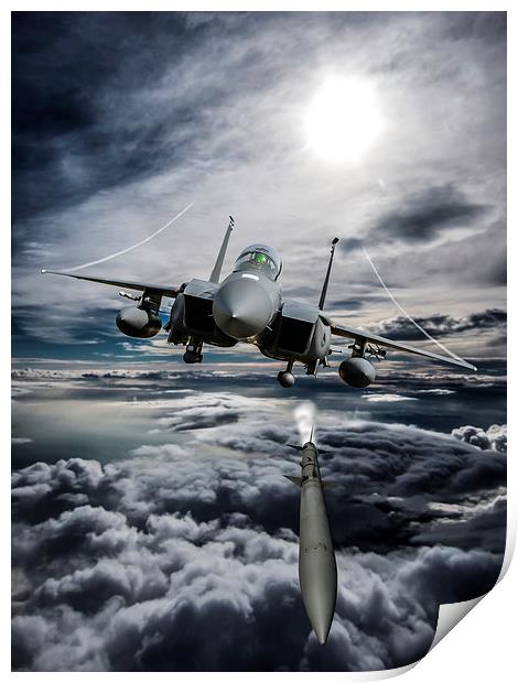 F-15E Strike Eagle Fox3 Print by P H