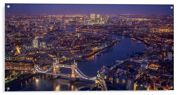 London Bridge Acrylic by sam moore