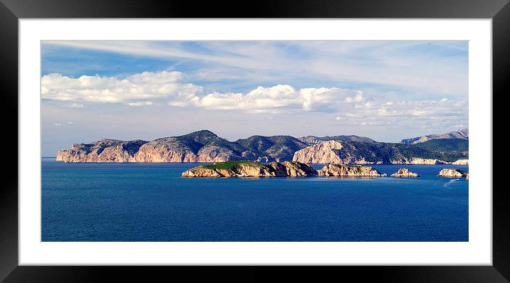 Coastal Mallorca Spain Framed Mounted Print by Peter F Hunt