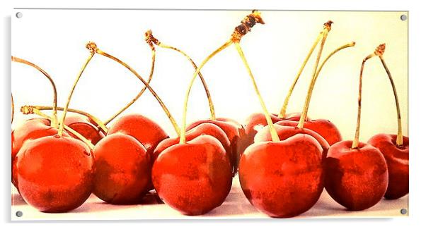 Cherry delights Acrylic by Sue Bottomley