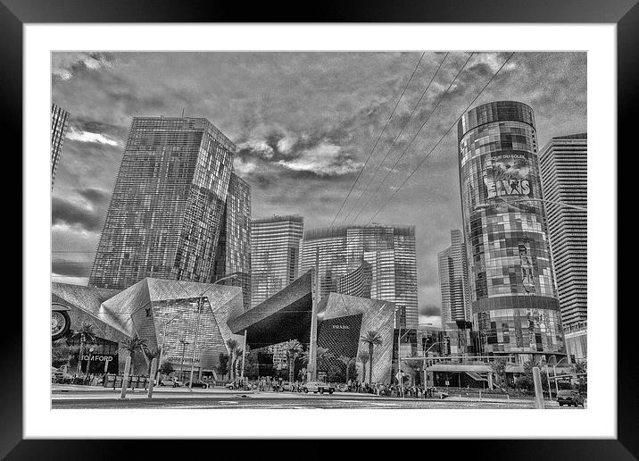 Shopping in Las Vegas Framed Mounted Print by Philip Pound