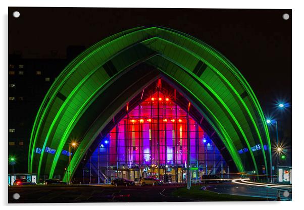 The Clyde Auditorium Acrylic by Paul Messenger