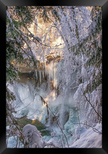 Waterfall, Scheidegg, Germany Framed Print by Mark Bangert