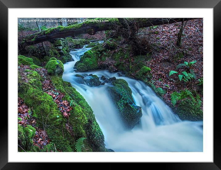 Woodland Falls ! Framed Mounted Print by Peter Mclardy