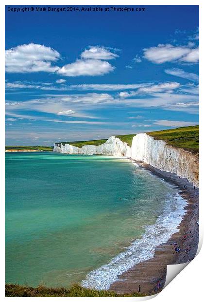 Seven Sisters, Sussex Print by Mark Bangert