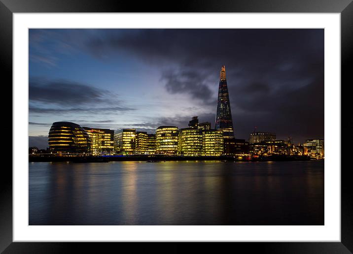 The Shard Framed Mounted Print by Oxon Images