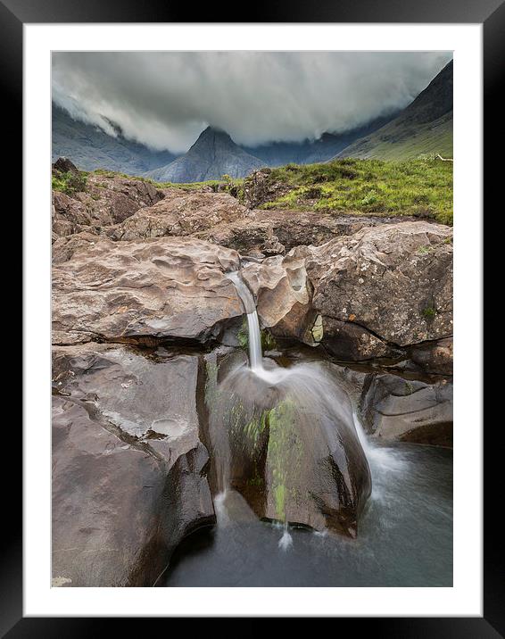 Fairy Pools Framed Mounted Print by nicholas callender