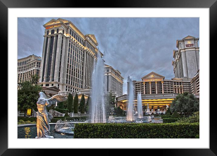 Caesars Palace Las Vegas Framed Mounted Print by Philip Pound