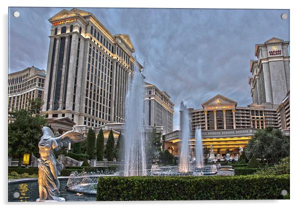 Caesars Palace Las Vegas Acrylic by Philip Pound