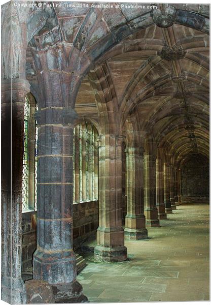 Chester Cathedral U.K Canvas Print by Pauline Tims