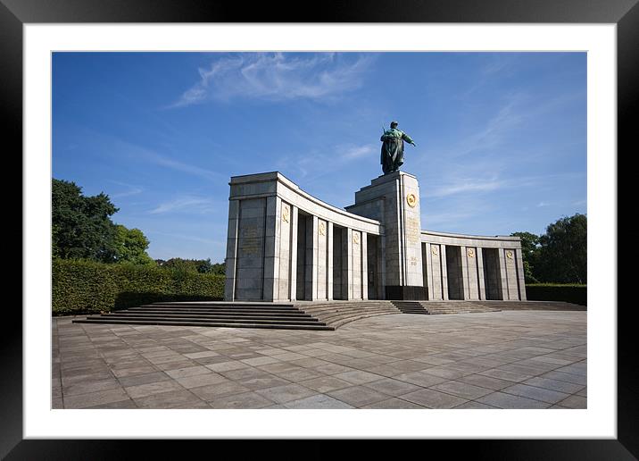 Soviet Memorial, Berlin Framed Mounted Print by James Mc Quarrie