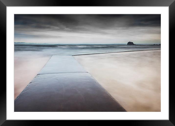 North Berwick Beach Pool Framed Mounted Print by Keith Thorburn EFIAP/b