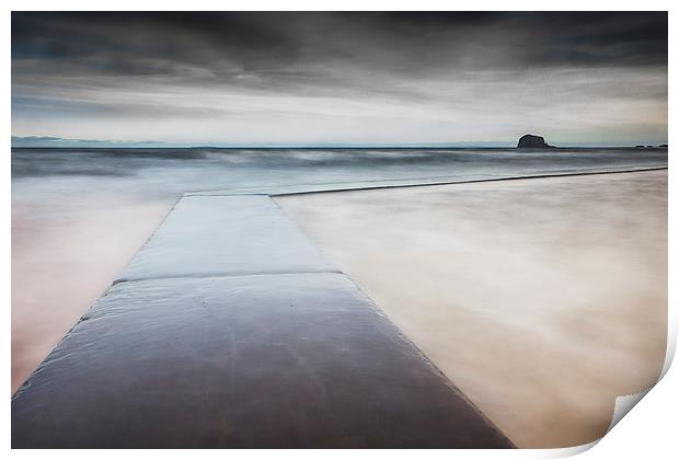 North Berwick Beach Pool Print by Keith Thorburn EFIAP/b