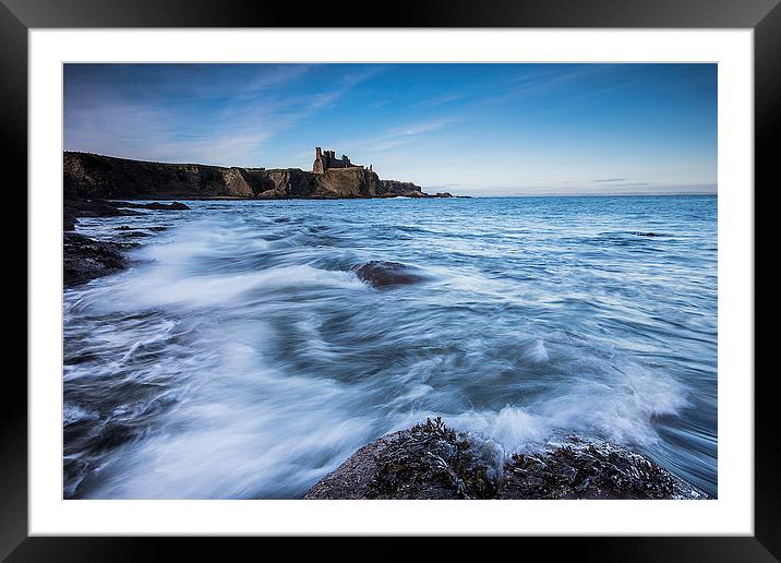 Tantallon Waves Framed Mounted Print by Keith Thorburn EFIAP/b