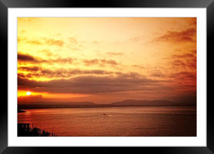 Cretan sunrise Framed Mounted Print by Rod Ohlsson