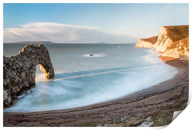 In the Shadow of Durdle Door Print by Chris Frost