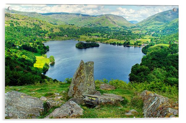 Grasmere In Summer Acrylic by Jamie Green