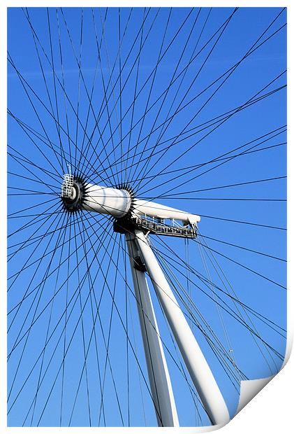 London Eye Detail 9 Print by Ruth Hallam