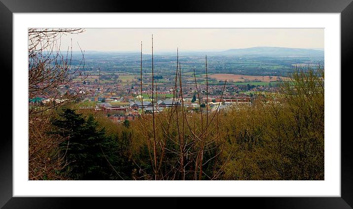 Looking Out From Malvern Hills Framed Mounted Print by philip milner