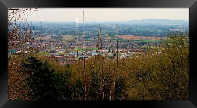Looking Out From Malvern Hills Framed Print by philip milner