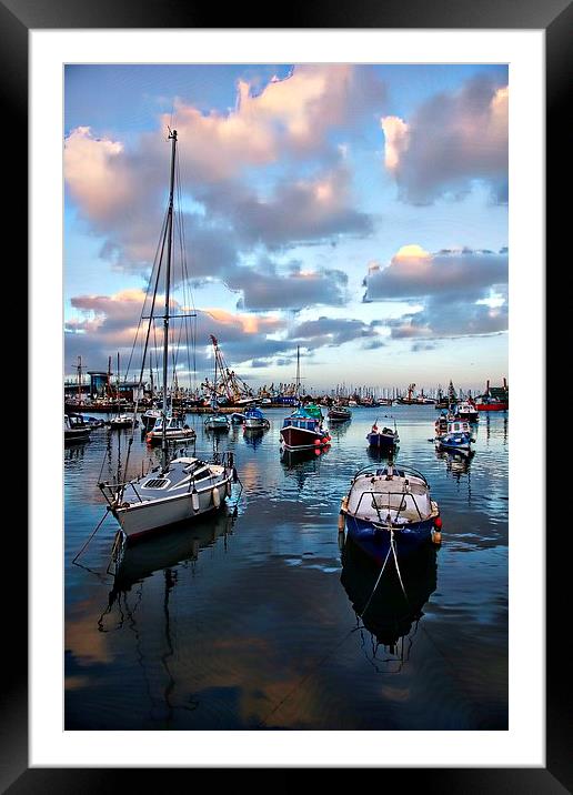 Brixham on canvas by JCstudios Framed Mounted Print by JC studios LRPS ARPS