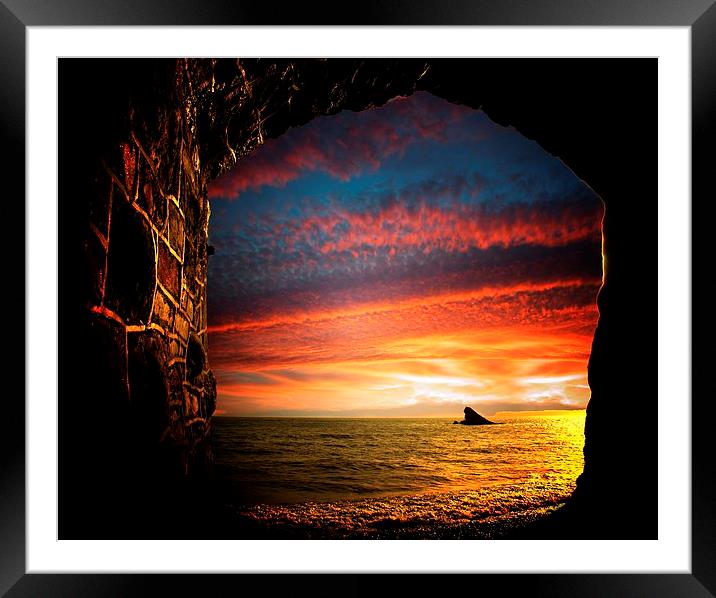 Award winning Meadfoot at sunset by JCstudios Framed Mounted Print by JC studios LRPS ARPS