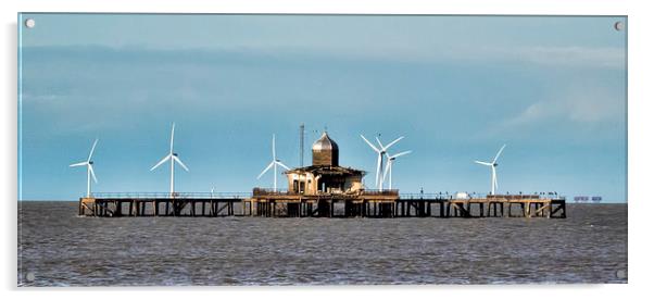 Heren bay pier Acrylic by Thanet Photos
