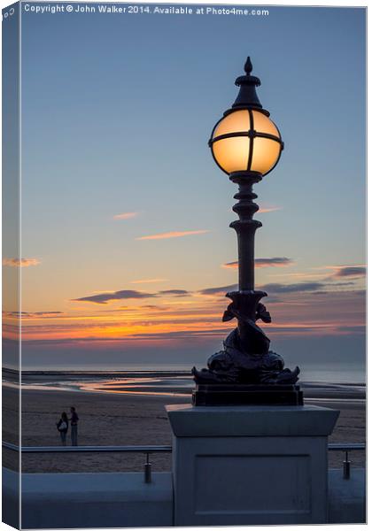 Margate Sunset Canvas Print by John B Walker LRPS