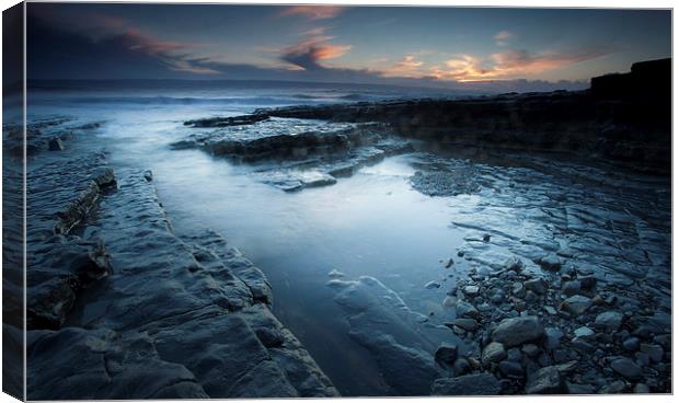 Heritage coast sunset Canvas Print by Leighton Collins