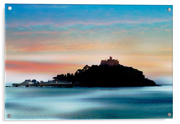St Michaels Mount Acrylic by Alexia Miles