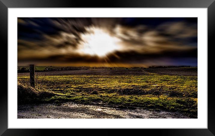 The field Framed Mounted Print by Thanet Photos