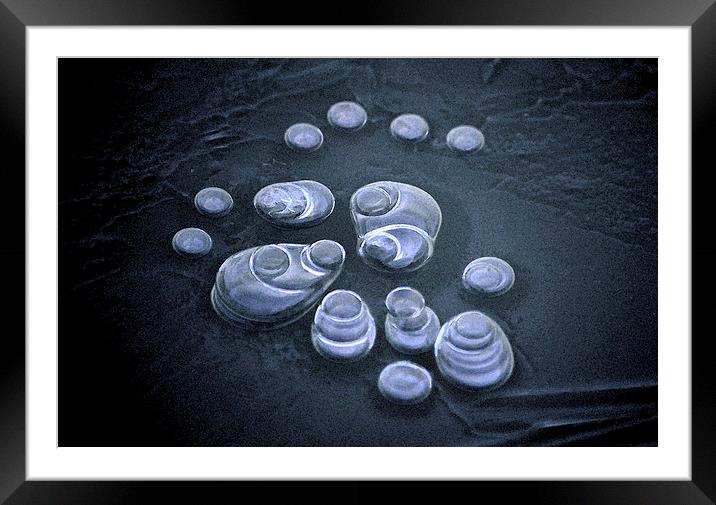 ICE BUBBLES Framed Mounted Print by David Atkinson