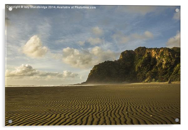 Piha beach ripples Acrylic by Izzy Standbridge