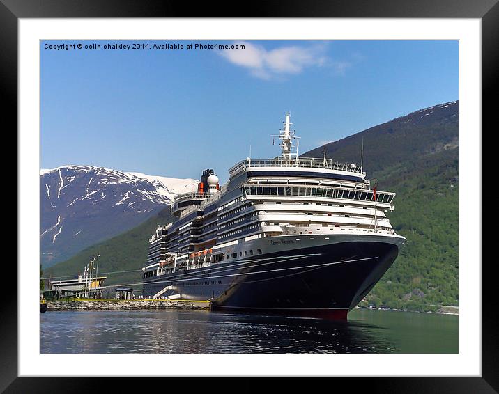 Queen Victoria in Flam Framed Mounted Print by colin chalkley