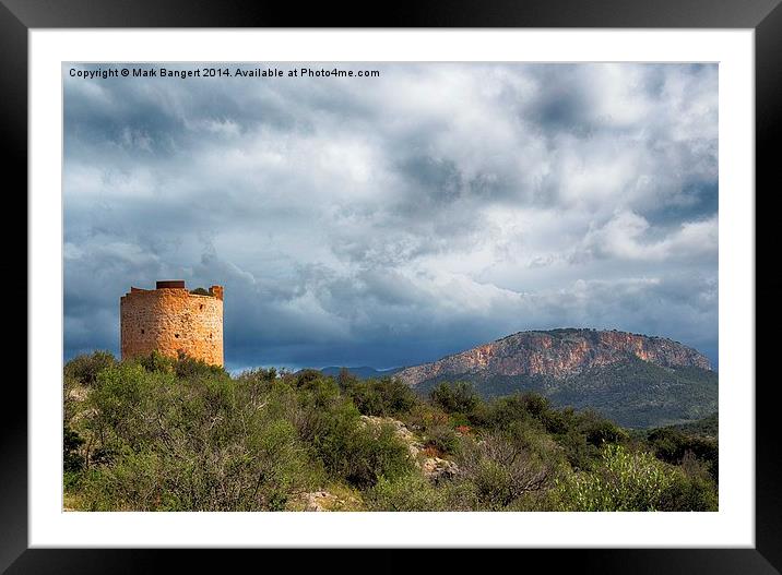 Torre d`Andritxol, Majorca Framed Mounted Print by Mark Bangert