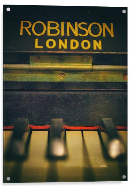 Vintage Piano Acrylic by Malcolm Smith