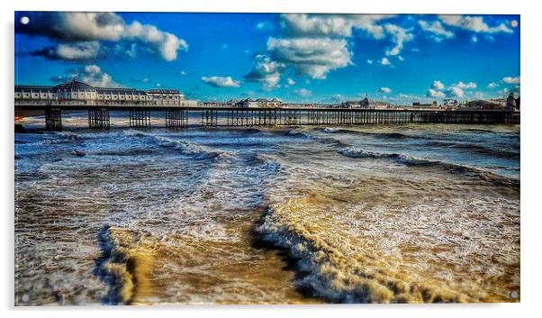 Brighton Pier Sussex Acrylic by Scott Anderson