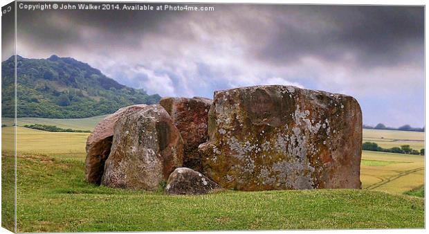 Neolithic Burial Chamber Canvas Print by John B Walker LRPS