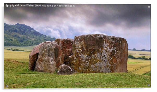 Neolithic Burial Chamber Acrylic by John B Walker LRPS