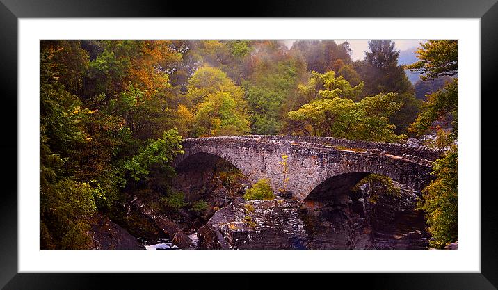 Old Stone Bridge. Scotland Framed Mounted Print by Jenny Rainbow