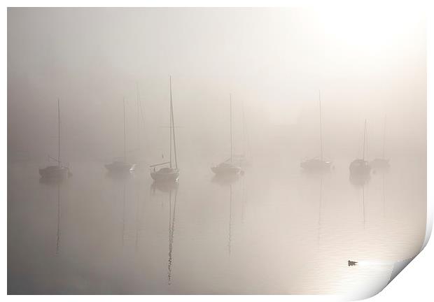 From out of the fog... Print by Gary Finnigan