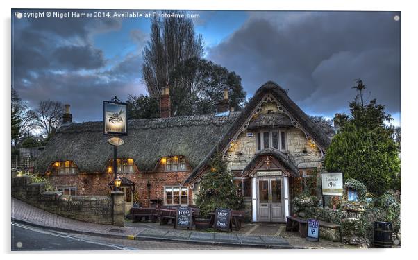 The Crab Inn Shanklin Acrylic by Wight Landscapes