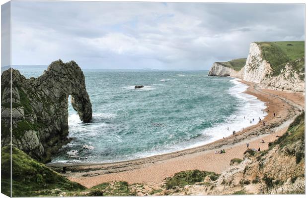 Durdle Door Canvas Print by Diane Griffiths