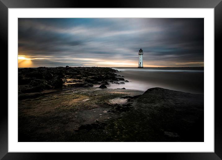 New Brighton Rock Framed Mounted Print by Jed Pearson