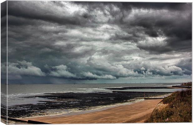 Storm on the coast Canvas Print by Thanet Photos