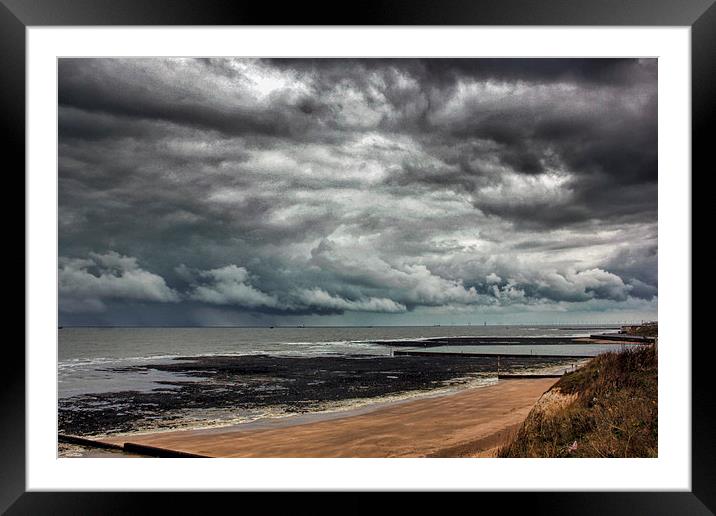 Storm on the coast Framed Mounted Print by Thanet Photos